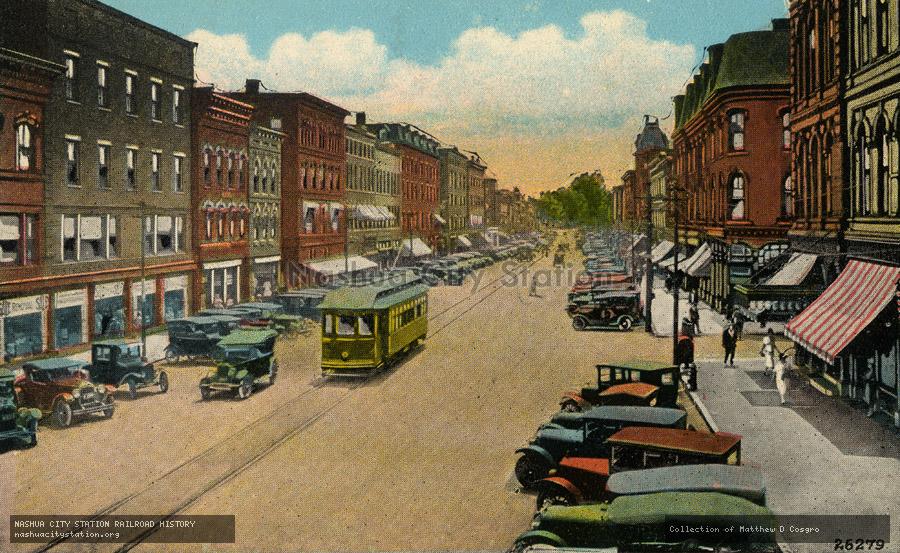 Postcard: Main Street Looking South, Concord, New Hampshire